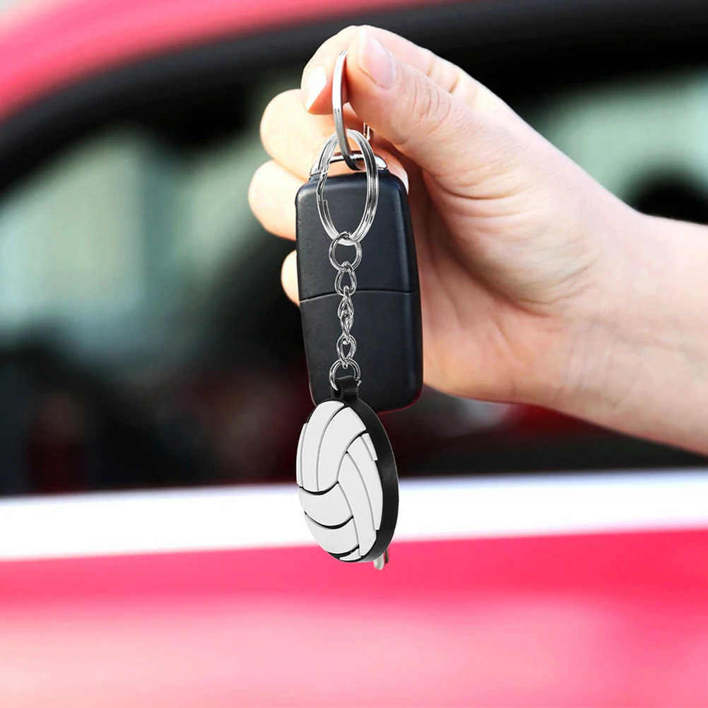 

16pcs PVC Keychain Volleyball Shaped Sports Ball Modeling Keychains Party Gifts Bag Hanging Decor Backpack naments