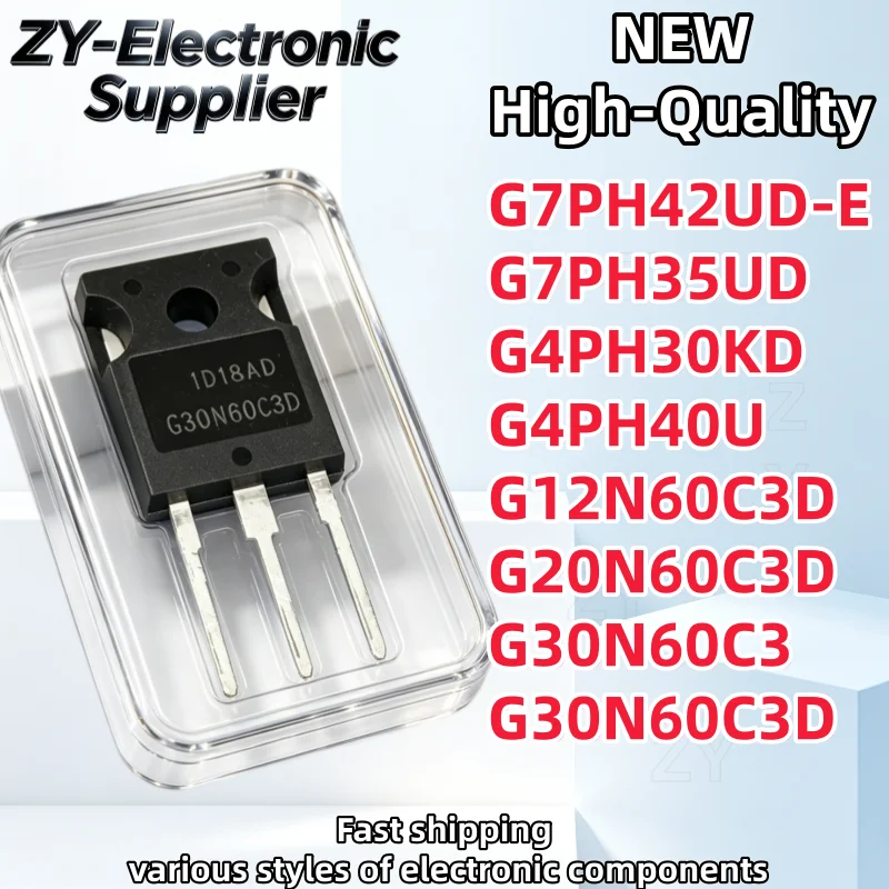 5PCS New G30N60C3D G7PH42UD-E G7PH35UD G4PH30KD G4PH40U G12N60C3D G20N60C3D G30N60C3 TO-247 Best Quality In Stock