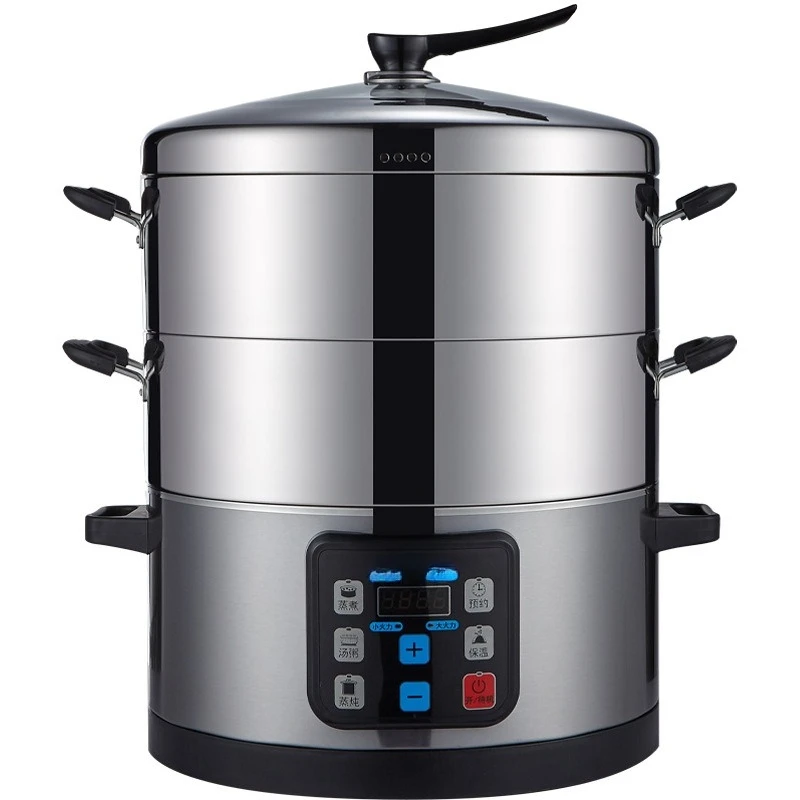 

42CM commercial electric steamer steamed buns steamed buns seafood large capacity multi-functional steamer