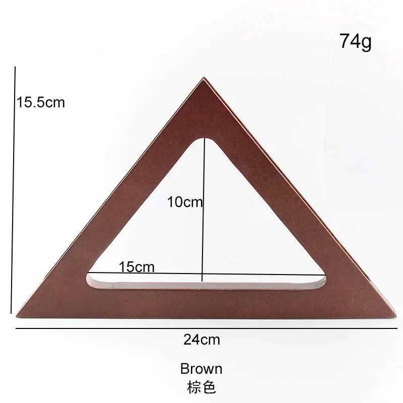 2-20pcs 24x15.5cm Brown New Durable Plywood Triangle Handle For Handbag Diy Bag Backpack Parts Accessories