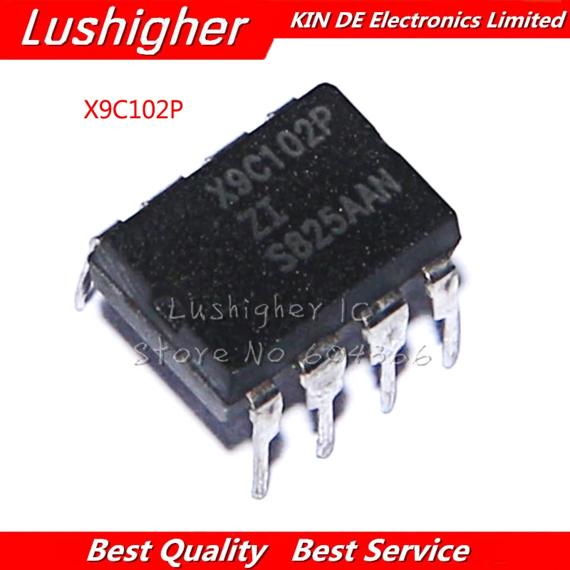 10PCS X9C102PIZ DIP8 X9C102PZI DIP X9C102P X9C102 IC