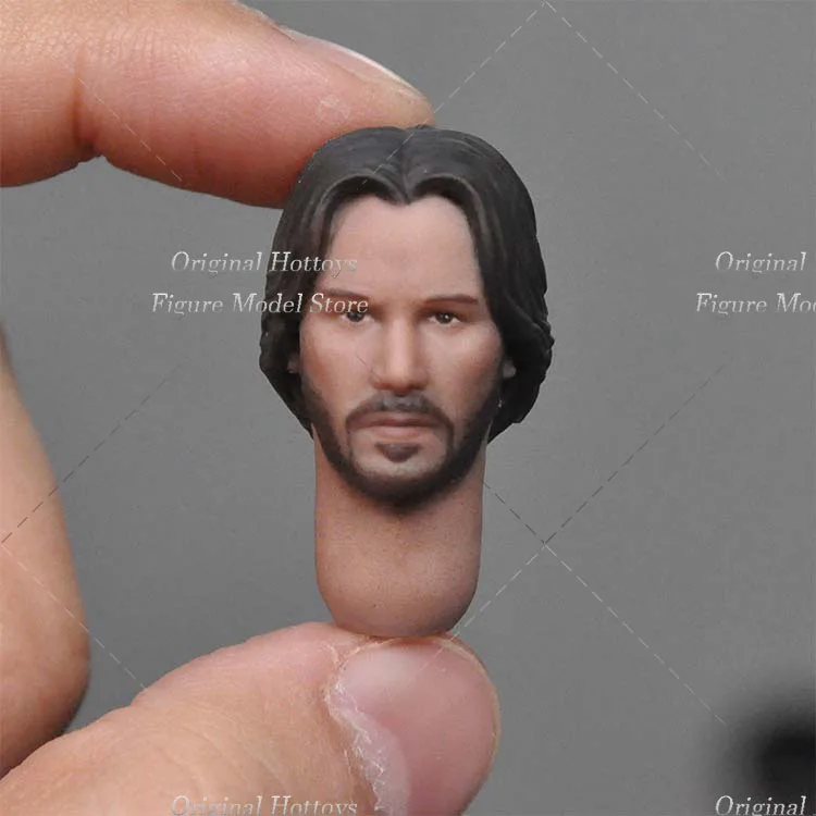 1/12 Soldier Head Sculpture Captain America Mandalorian Keanu Reeves Star Wars Series Head Carving Fit 6-inch Action Figure Doll