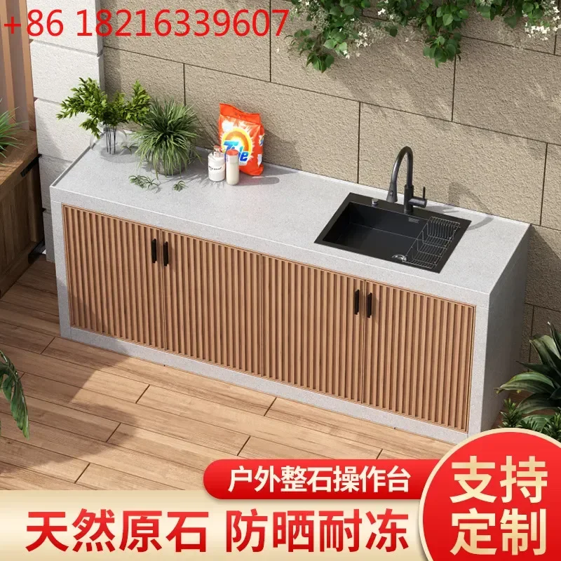 YAO Marble Sink Granite Vegetable Wash Basin Console Villa Stone Sink Outdoor Courtyard Hand Washing Basin Durable Natural Stone