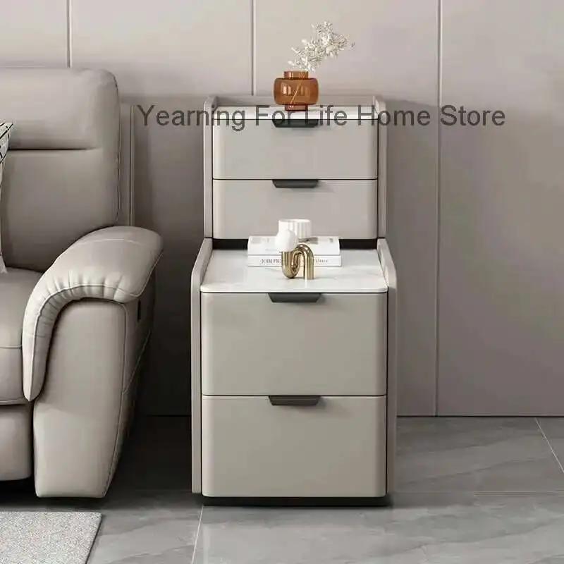 

Side With Table Elegant Storage Drawer Sofa Trendy Italian Coffee Table Modern Design Tavolino Da Salotto Living Room Furniture