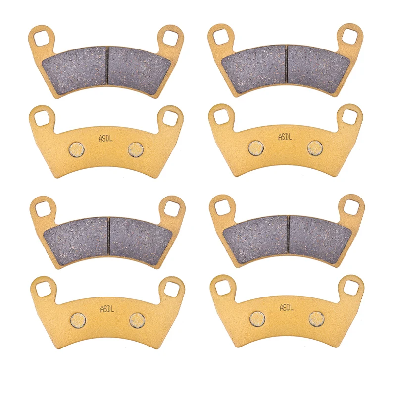 For Polaris RZR XP 1000 900 RS1 Ranger Crew 570 800 900 Ceramic Brake Pads Front Rear Low Dust Quiet UTV Sintered 1 / 4 Pairs