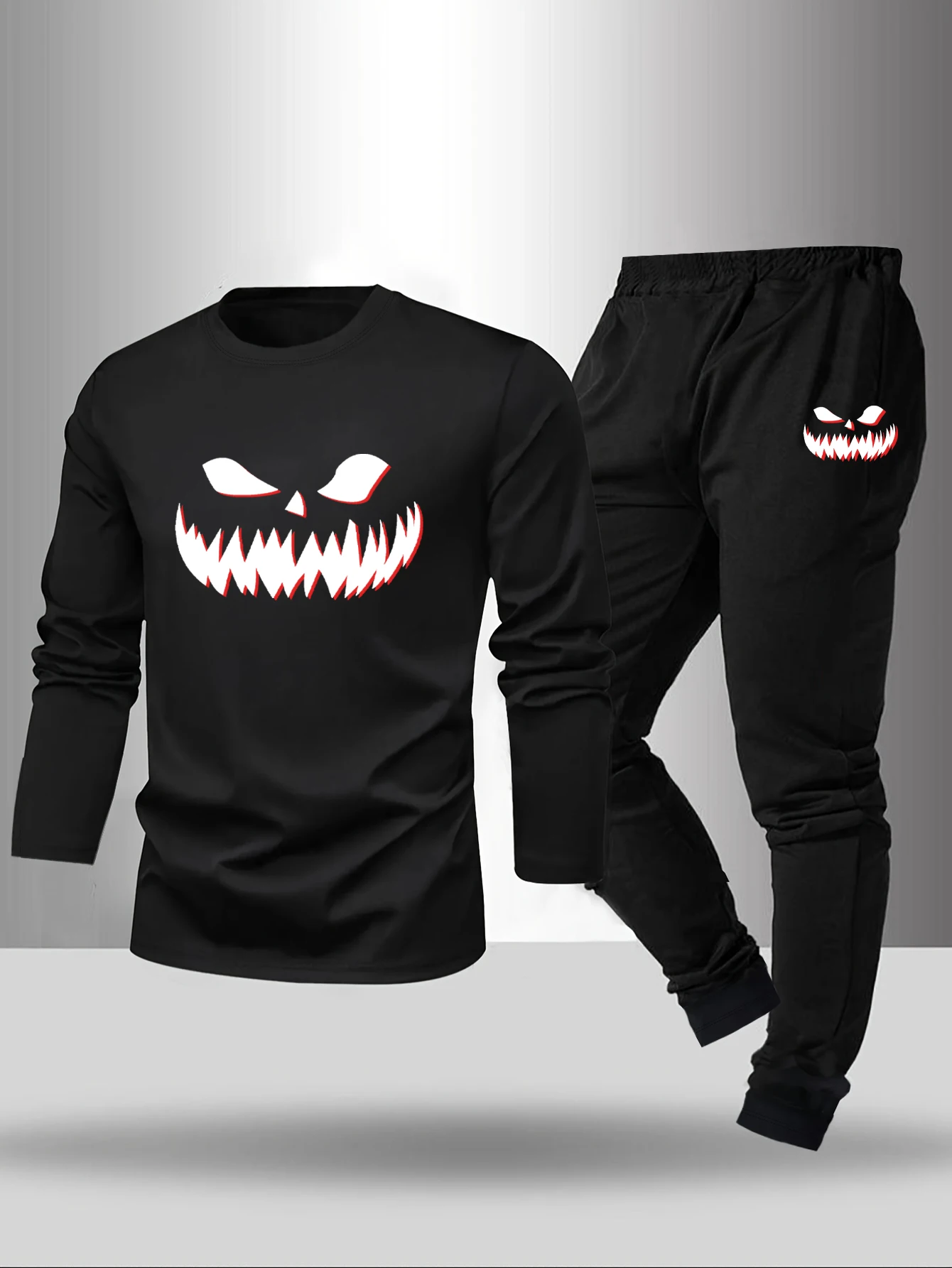 

Комплект из 2 предметов, мужские пижамы на весну, лето, осень, зиму, брюки с длинными рукавами, базовая рубашка с геометрическим узором, комплект домашнего костюма