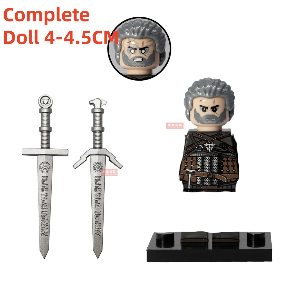 لعبة جديدة God of War Kratos GERALT & CIRI مجموعة ألعاب مجسمة لشخصيات البناء