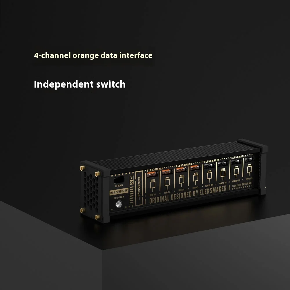 Bloque de interruptor USB, interruptor de botón de Control independiente, ajuste de mesa chapado en oro Retro, sensación de ceremonia
