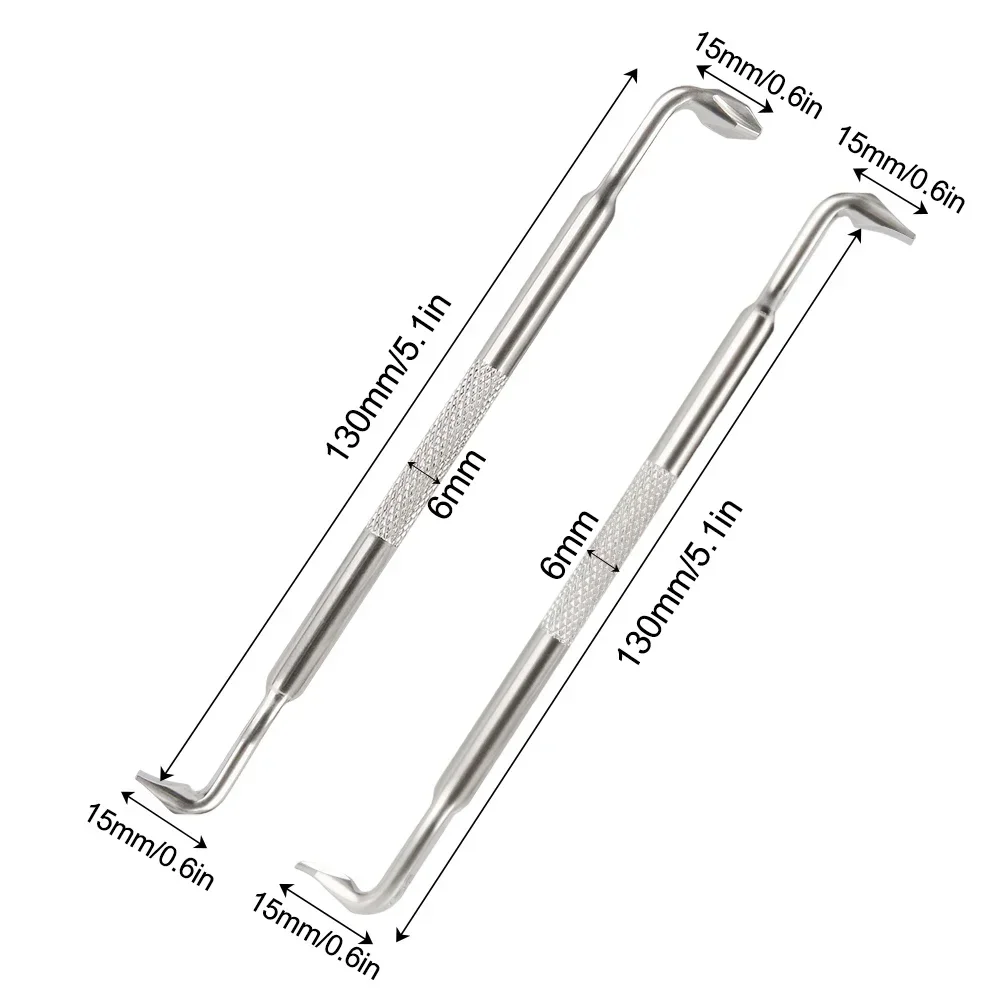 2pcs Z Type Offset Screwdriver S2 Steel Magnetic Tip Screwdriver Double Head Screwdriver with PH2 SL6 Phillips Slotted Head