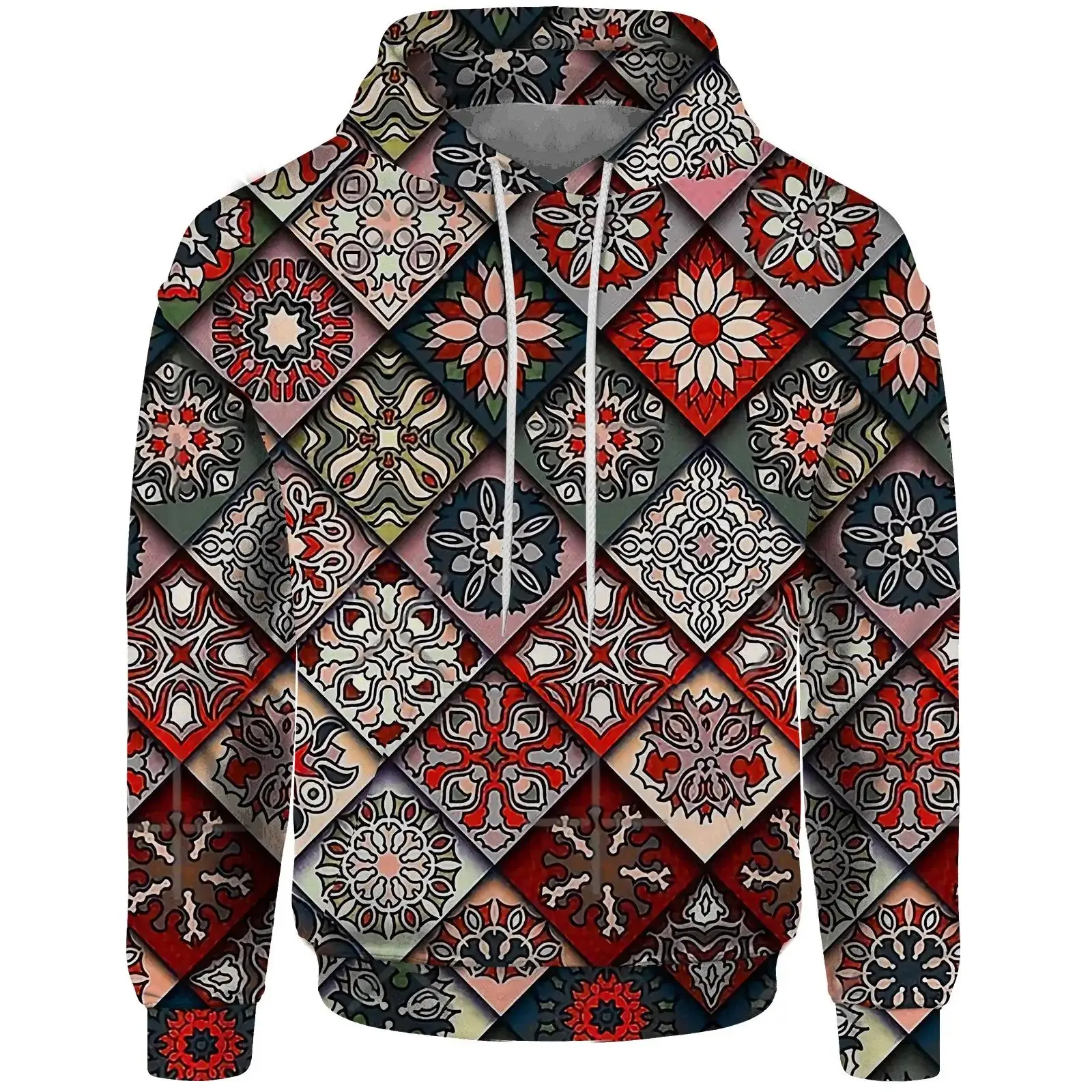 Graffiti Painting Sweatshirt Man Hoodie Oversized Men Hoodies 3D Digital Printing Trendy Men's Hooded Sweatshirt Clothes Graphic