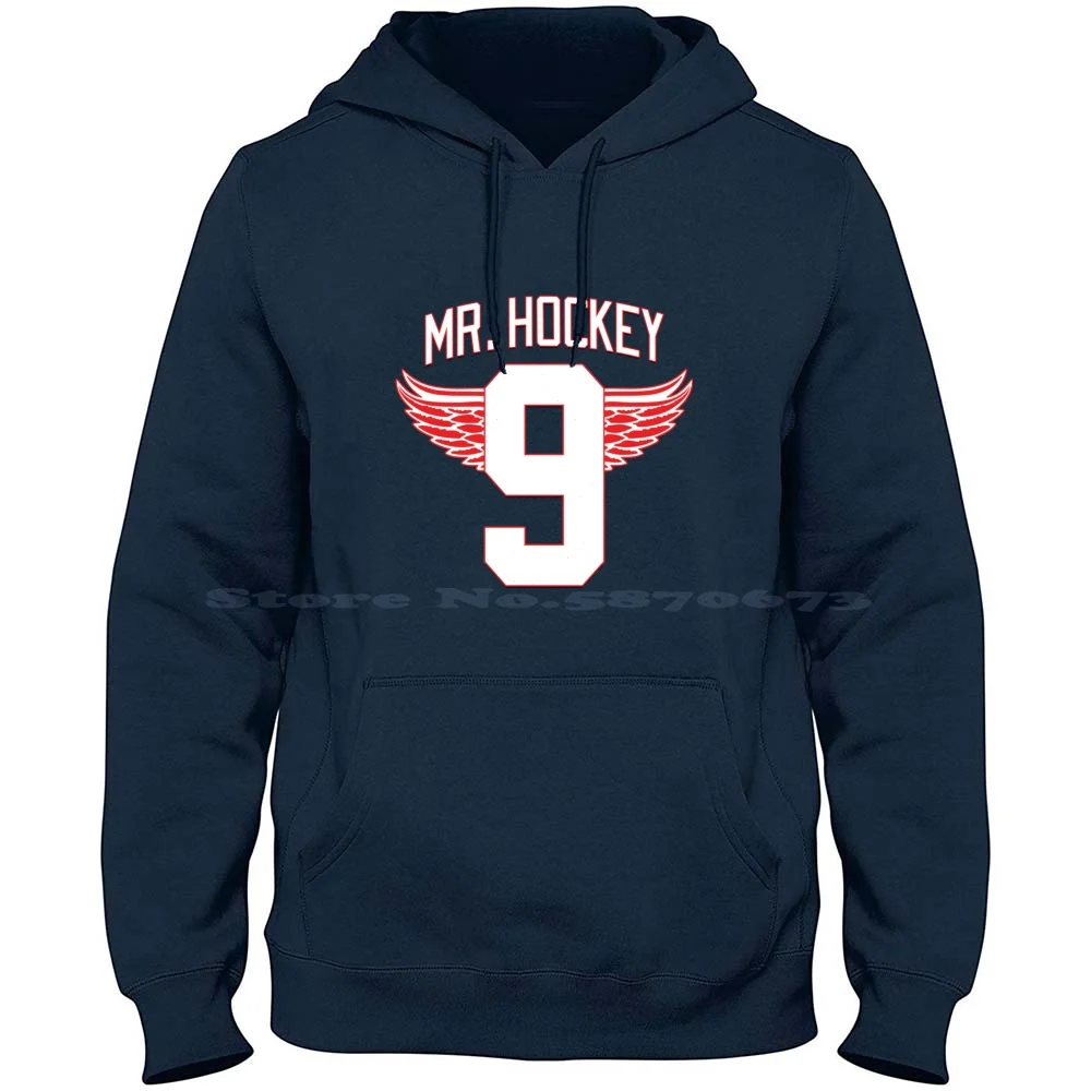 Mr Hockey Gordie Howe Classic T-Shirt 100% Cotton Hoodie T Shirt Mr Hockey Gordie Howe Classic