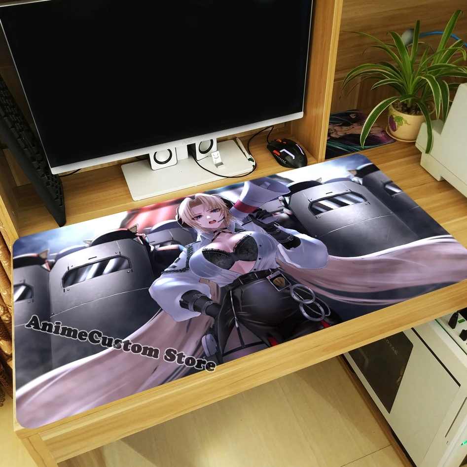 Nieuwe Game Anime Azur Lane Sn Kronshtadt Cosplay Grote Muismat Otaku Thicken Laptop Muizen Mat Toetsenbord Mat Playmat Xmas gift