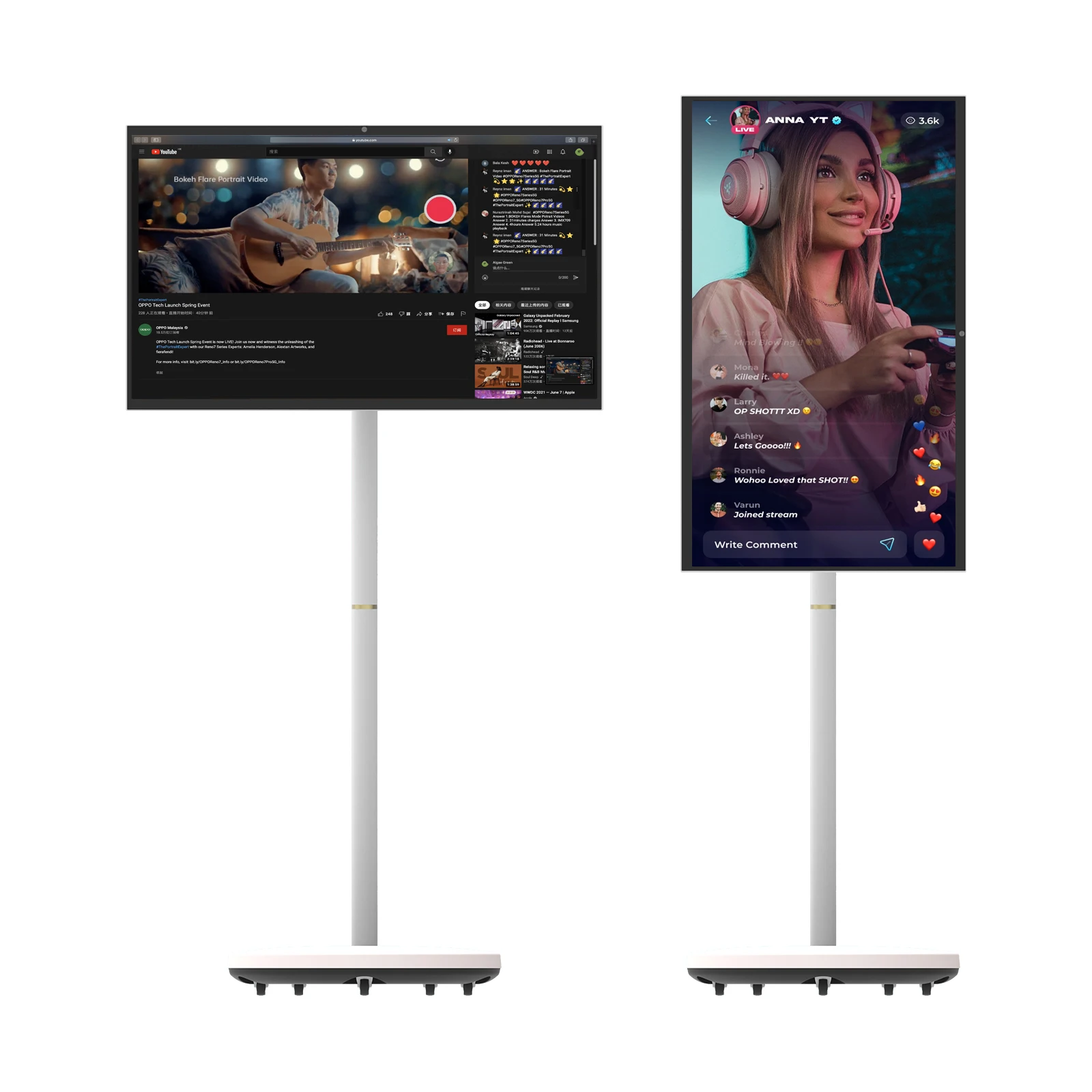 

24-дюймовый сенсорный экран, 8-ядерный процессор, ОС Android, встроенный аккумулятор, 13-мегапиксельная камера, умный мобильный портативный телевизор с поворотным монитором