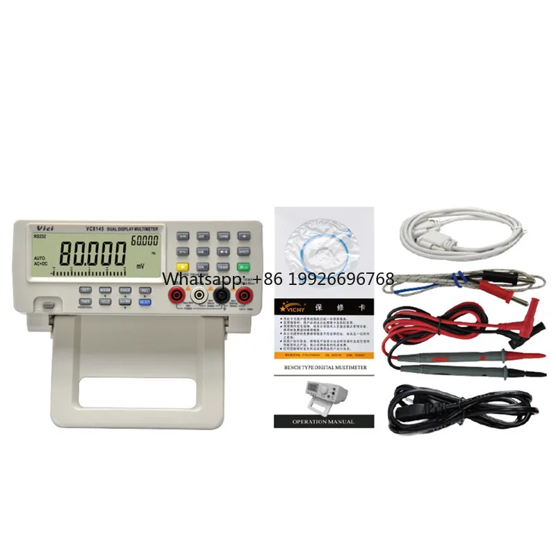 

New VC8145 Desktop Digital Multimeter High Accuracy Dual Display Multimeter Autoranging Digital Bench Top Multimeter 110V-220V m