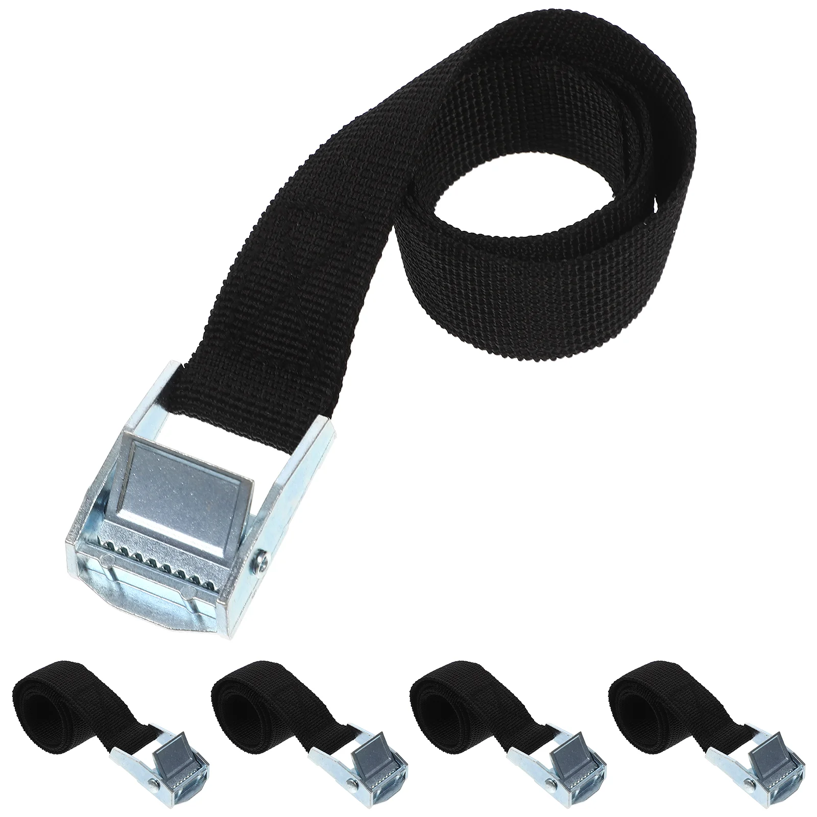 Correas de trinquete de 5 piezas, Cuerdas elásticas ajustables, Mini cinturón para camiones, carga de amarre