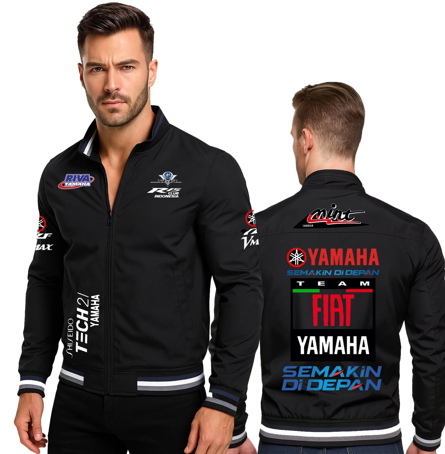 

Летняя модная коллекция 2025 года, мужская куртка, пальто Yamaha, модная куртка в мотоциклетном стиле с принтом логотипа, мужская одежда, пальто