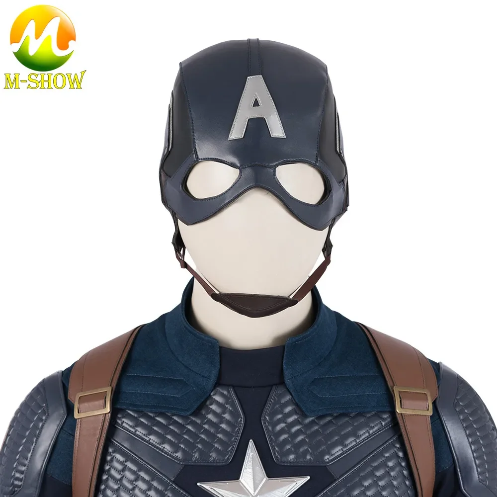 Kapitein Steven Roger Cosplay Kostuum Accessoires Riem Handschoen Schoenen cover Hoofddeksel Masker