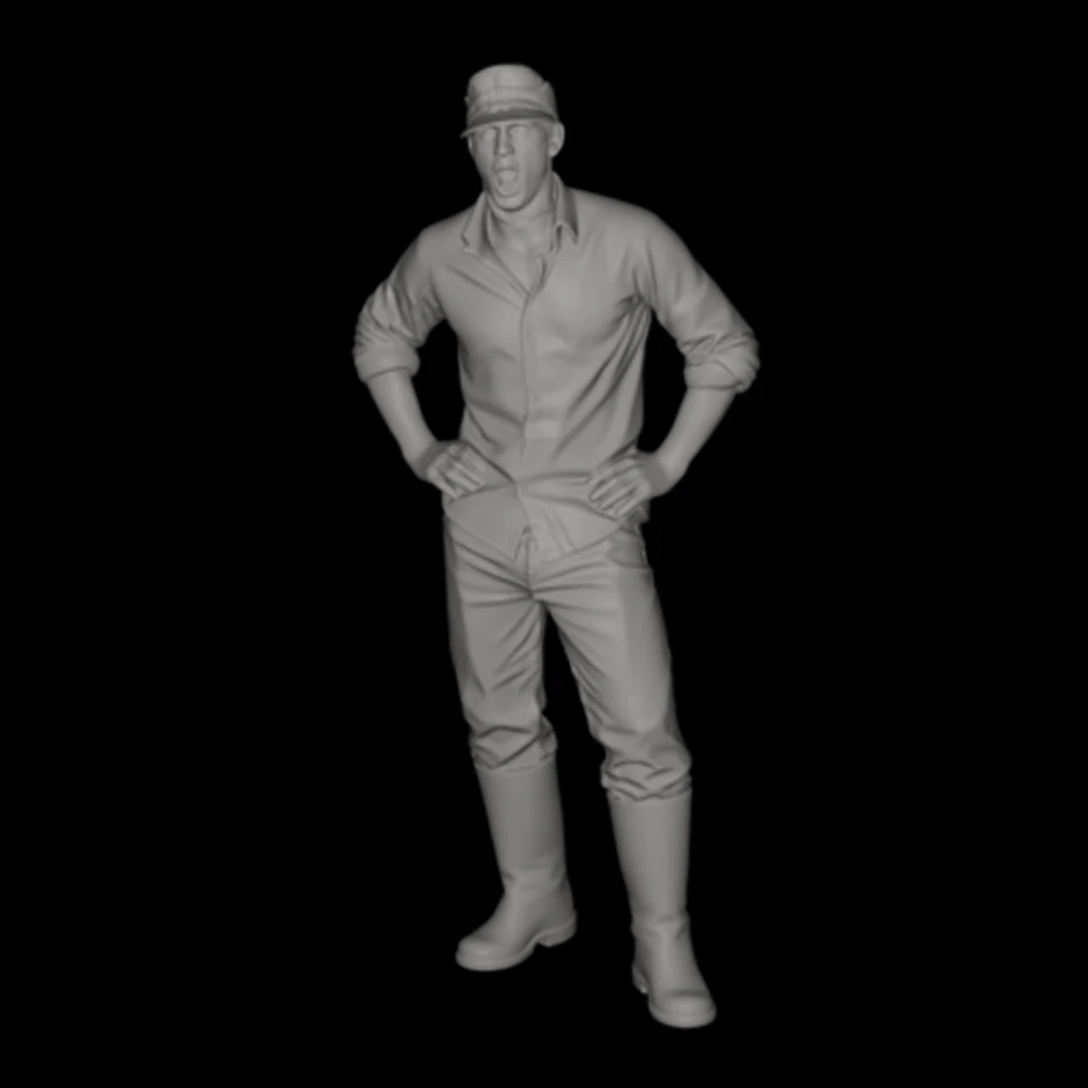 Image of 1/16 Panzerbesatzung ruht sich aus, GK, Soldat, Resin-Modellfigur, Militärthema, unmontierter und unbemalter Bausatz