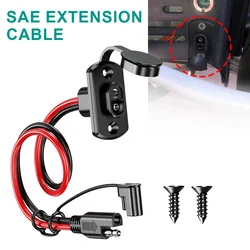 SAE Quick Connector Harness SAE Adapter Male Plug To Female Socket Cable 12AWG 30CM Extension Cable Waterproof