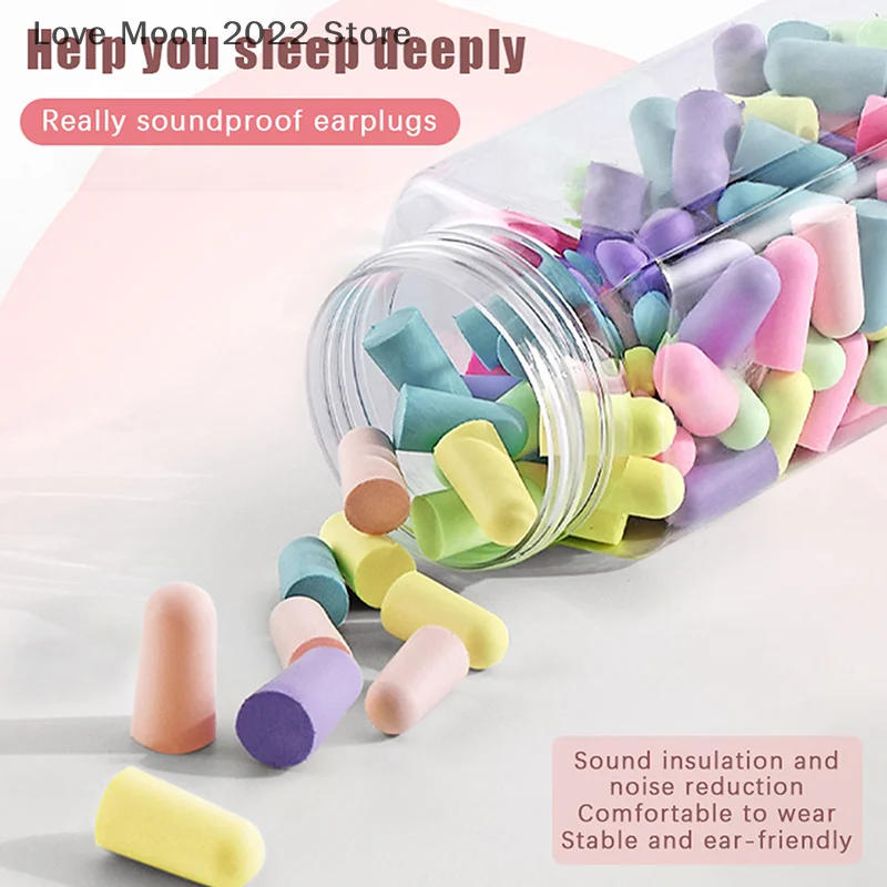 

10pcs/box Earplugs Antinoise Ear Plugs Sleep Noise Reduction Ear Protector Ear Plugs For Sleeping Foam Earplugs Anti-Noise