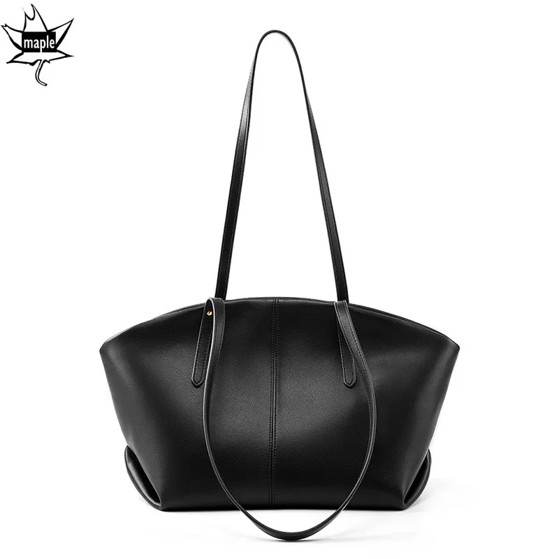 noble-temperament-lady-handbag-star-style-travel-trapeze-tote-large-cowhide-leather-women-shoulder-bag-black