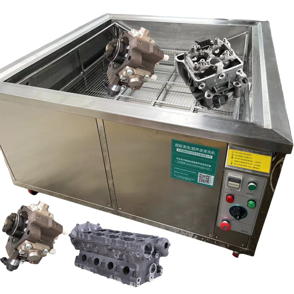 Industrial Grade Large Single Tank Ultrasonic Cleaner Electric Transducers Cylinder Block Dpf Cleaning Machine