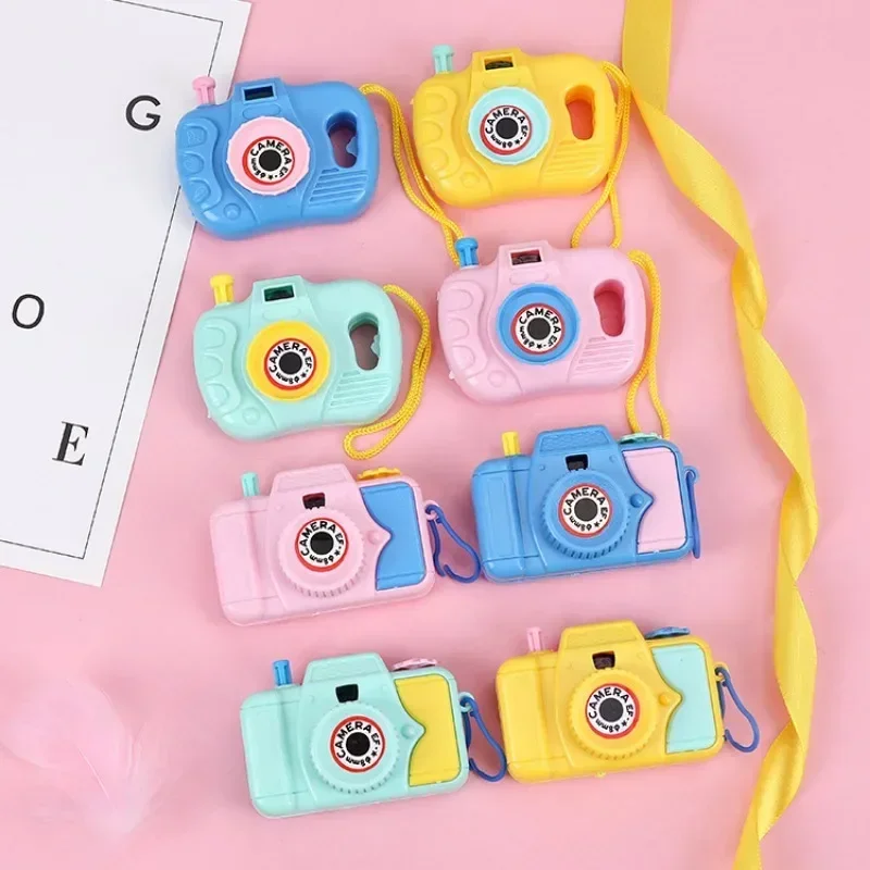 1PCS Funny Mini Cartoon Camera Toy Animal Pattern Educational Children Baby Projection Camera Creative Gifts Random Color