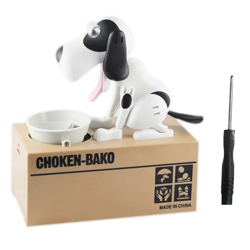 ABKI-Mi hucha para perro, moneda robótica, monedero de juguete Munching, hucha para comiendo perros