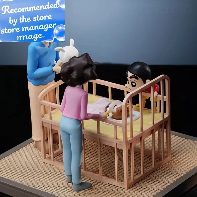 

Аниме карандаш Шин-Чан семейная игрушка фигурка статуя Коллекционная ПВХ Kawaii модель настольная коллекция орнамент украшения подарки