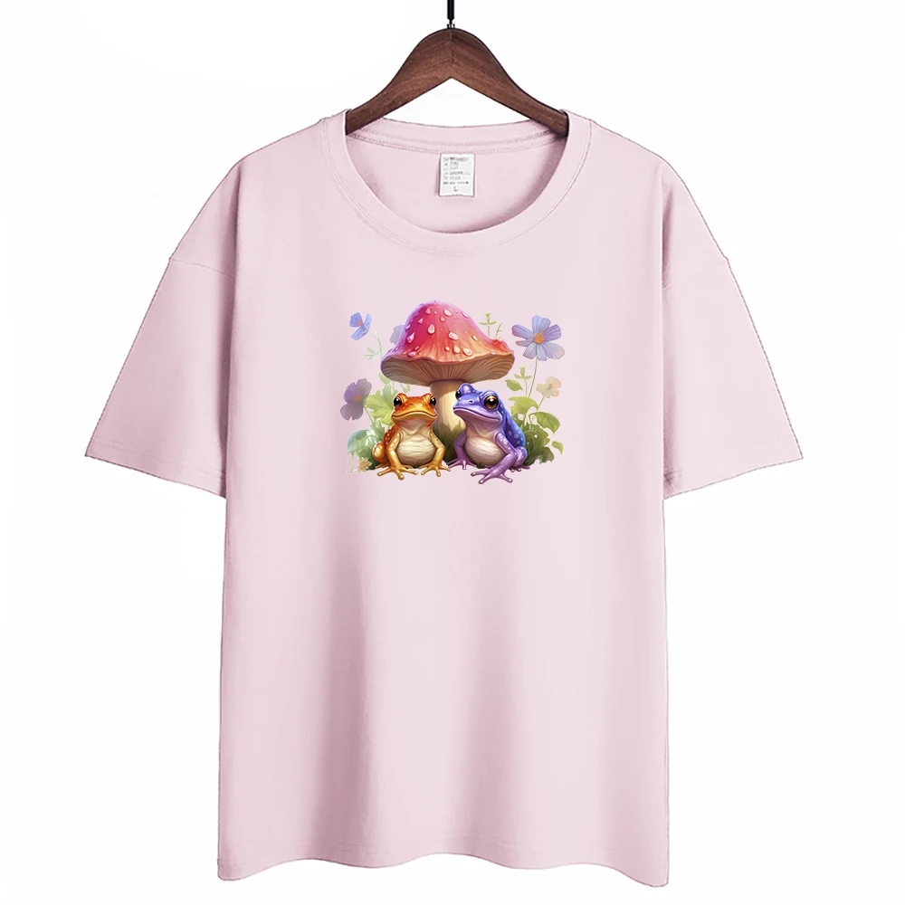 Dream Mushroom House Frog Iron On Heat Transfer Stickers For Clothes DTF Pinted Vinyl Thermal Appliques Washable T-Shirt Decal images - 6