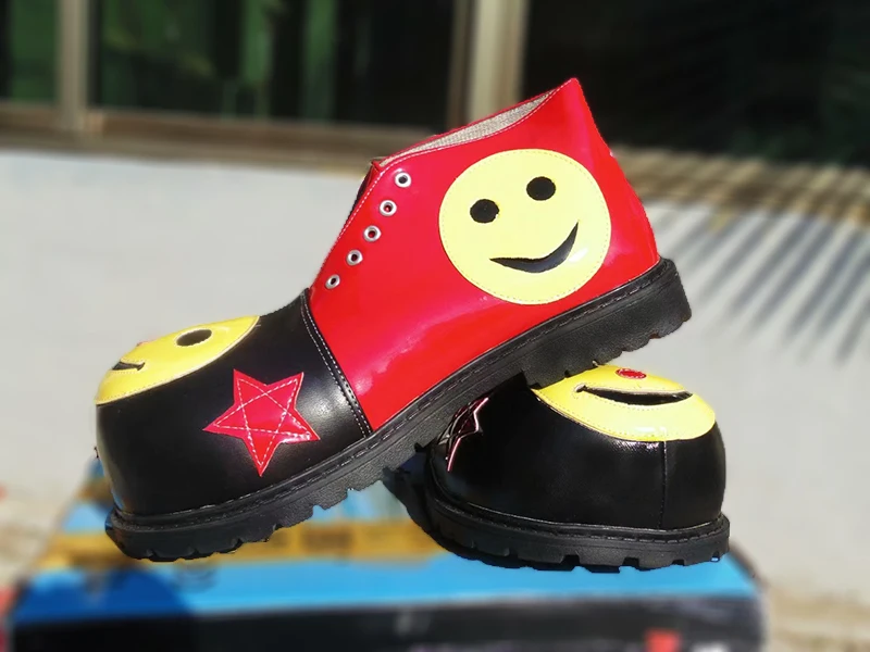 34 センチメートルナイトクラブブーツフェスティバルピエロブーツビッグシューズ男性のためのおかしいジョーカーアクセサリー