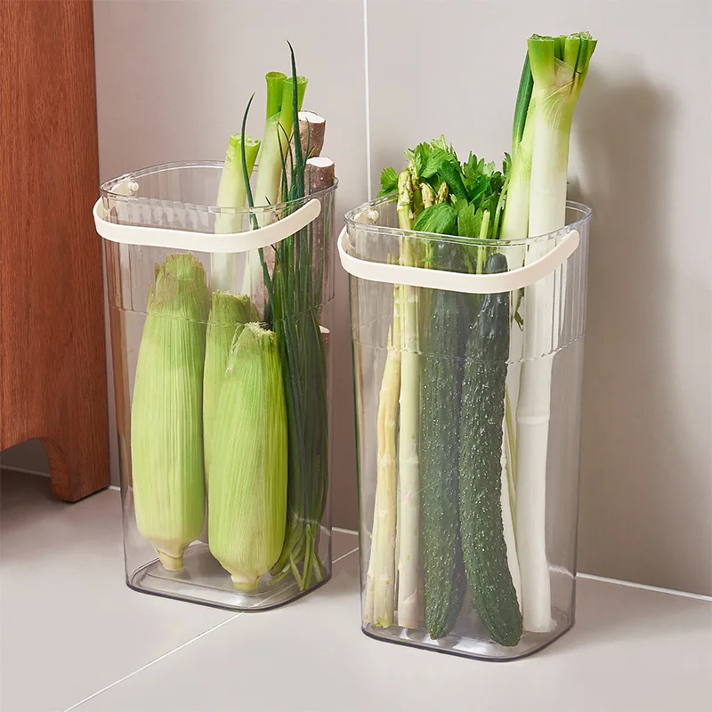 

LTT green onion yam storage artifact large capacity kitchen long vegetable storage bucket