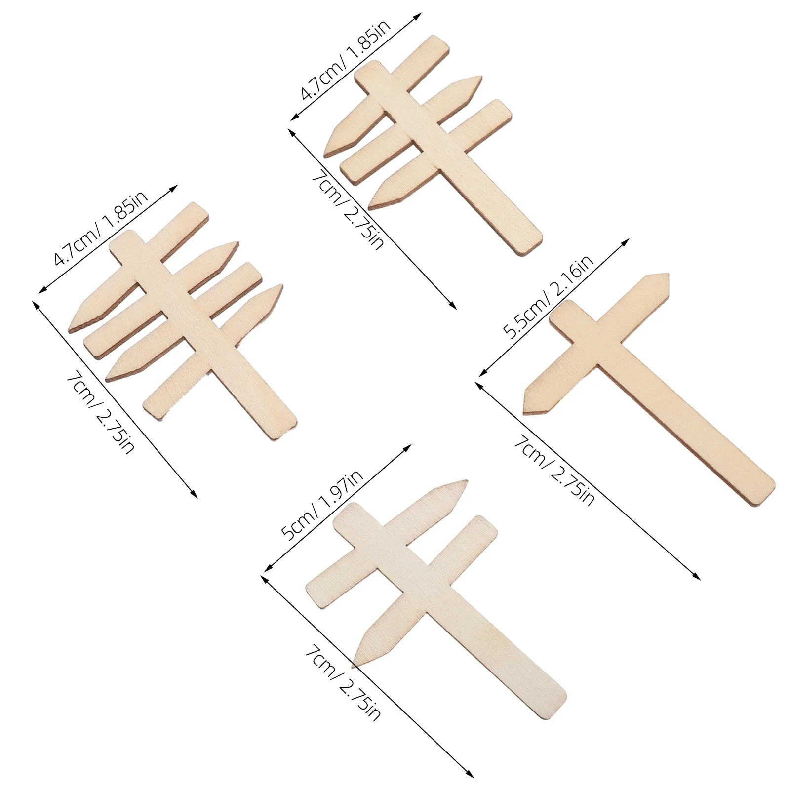 50 قطعة علامات الطريق الخشبية الصغيرة لوحات الرسائل الزخرفية لملحقات ملصقات بيت الدمى لتقوم بها بنفسك أسوار إشارة المرور للتعلم المبكر