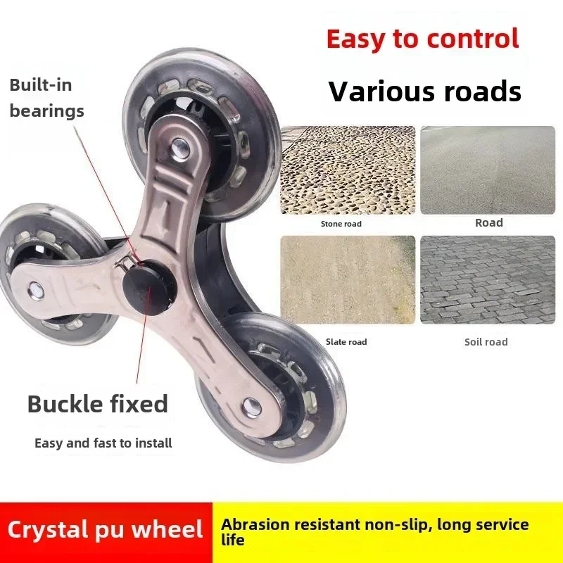 Escalier d'escalade pour acheter de l'épicerie, petit chariot avec maison pliante, bagage portable, chariot de conducteur, petit chariot, caddie