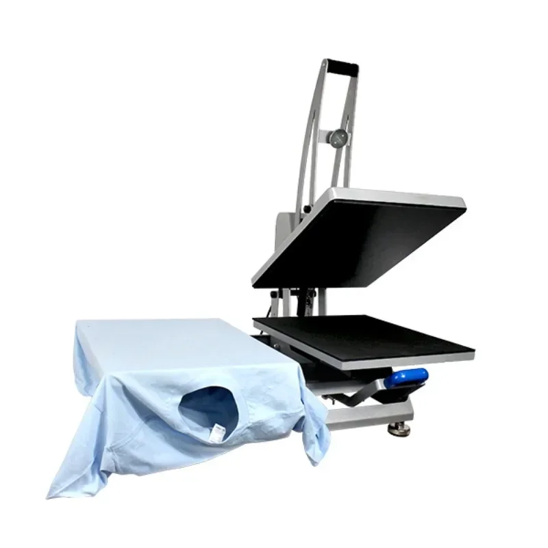 【2026】Hot Selling Two Station Up Sliding Semi-automatic Auto Open 40*50 40x60 Heat Press Tshirt Transfer Machine With Factory Pr