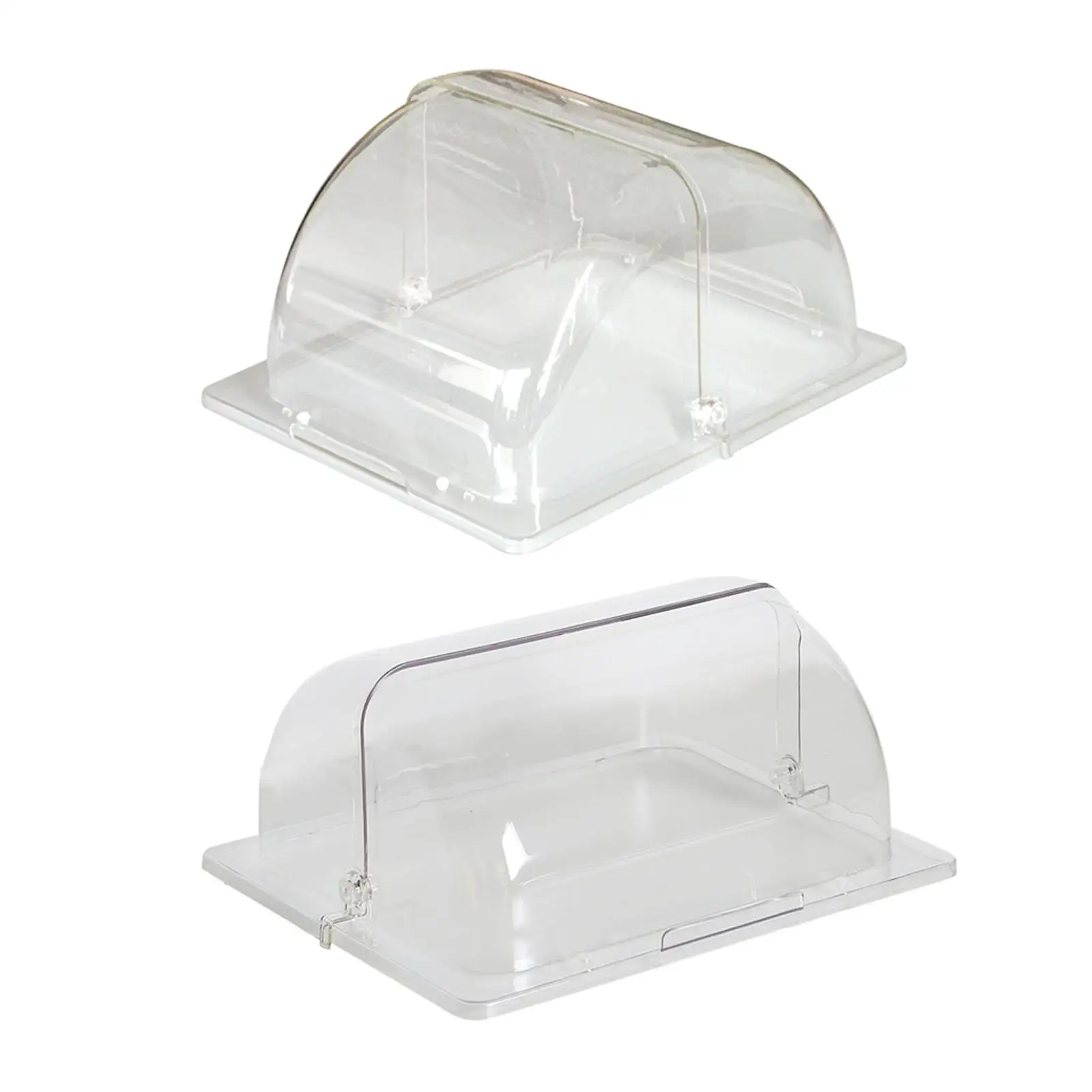 Food Cover Protector Snack Display Cover Clear Rectangle Lid Dome Dustproof Pastry Cover for Showcase Party Weddings Home