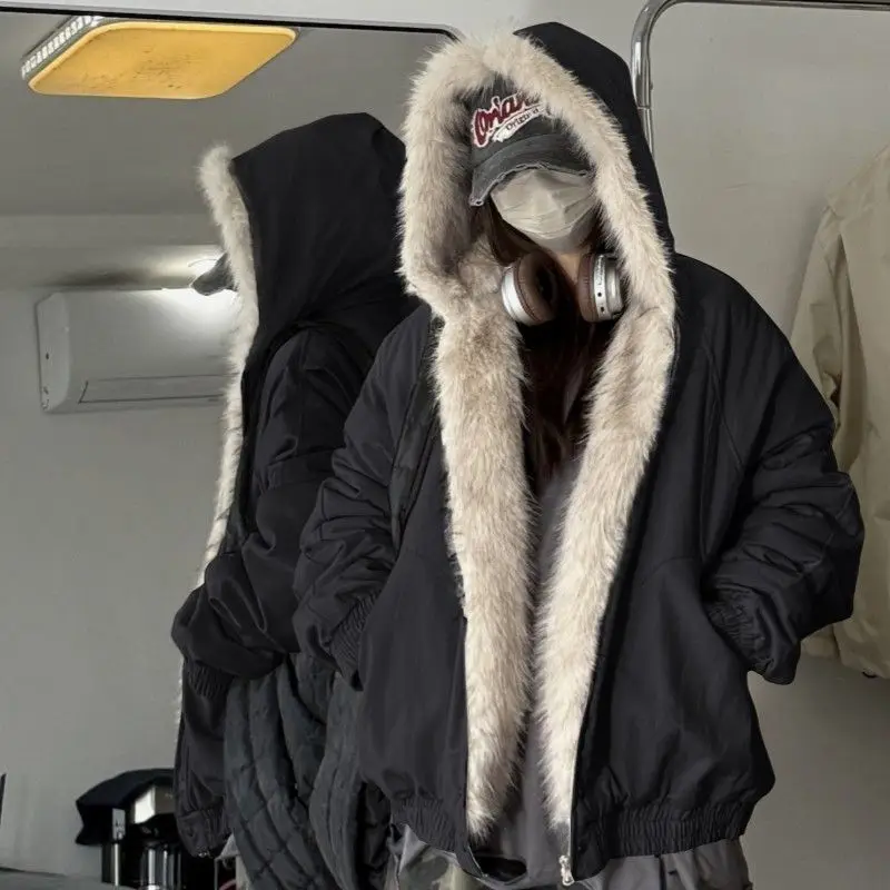 

Утепленная куртка-парка унисекс в американском стиле с капюшоном и меховым воротником, большие размеры, для защиты от холода, модель Mountain Eagle