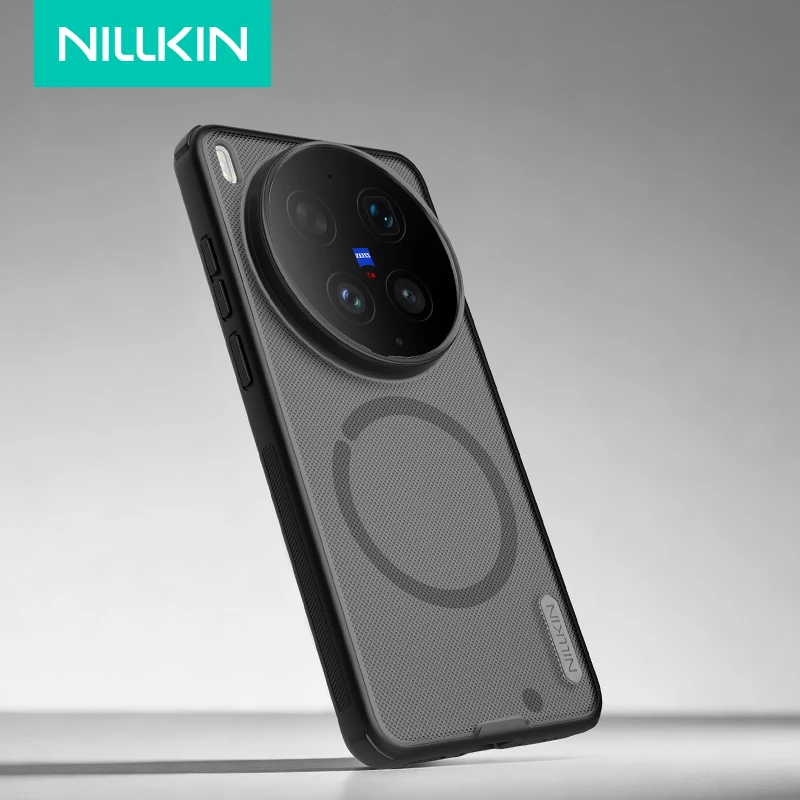 

NILLKIN Case For Vivo X300 Ultra Super Frosted Shield Pro Magnetic PC +Soft TPU Edges Anti-Scratch Matte Cover