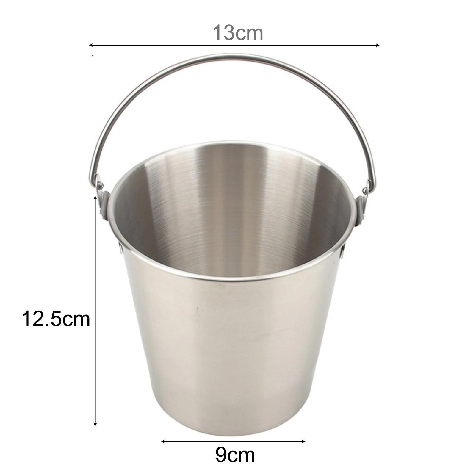 

Brand New Small Bucket Stainless Steel Biscuit Packing Bucket Chip Cup Snack Bucket Ice Bucket Party Candy Storage