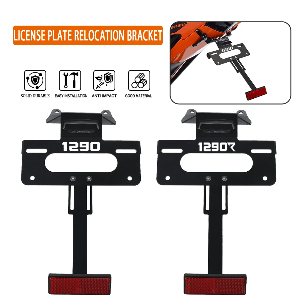 

FOR 1290 Super Duke R 2014-2017 2018 19 License Plate Holder Motorcycle Rear Tail Tidy Fender Eliminator Registration Plate kit