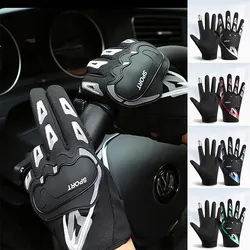 Men's Motorcycle Riding Gloves Outdoor Sports Fitness Shockproof and Anti Slip Gloves Outdoor Protective Riding Gloves