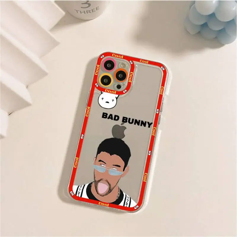 Yo Perreo Sola Slechte Bunny Maluma Telefoon Case Voor Iphone 11 12 13 Mini Pro Max 14 Pro Max Case shell