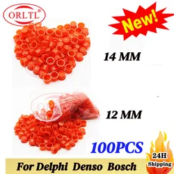 ORLTL Hot Plastic Spout Cap Injector Plastic Protection Size: 12 mm and 14mm 100 pieces/bag for Denso Delphi Injector