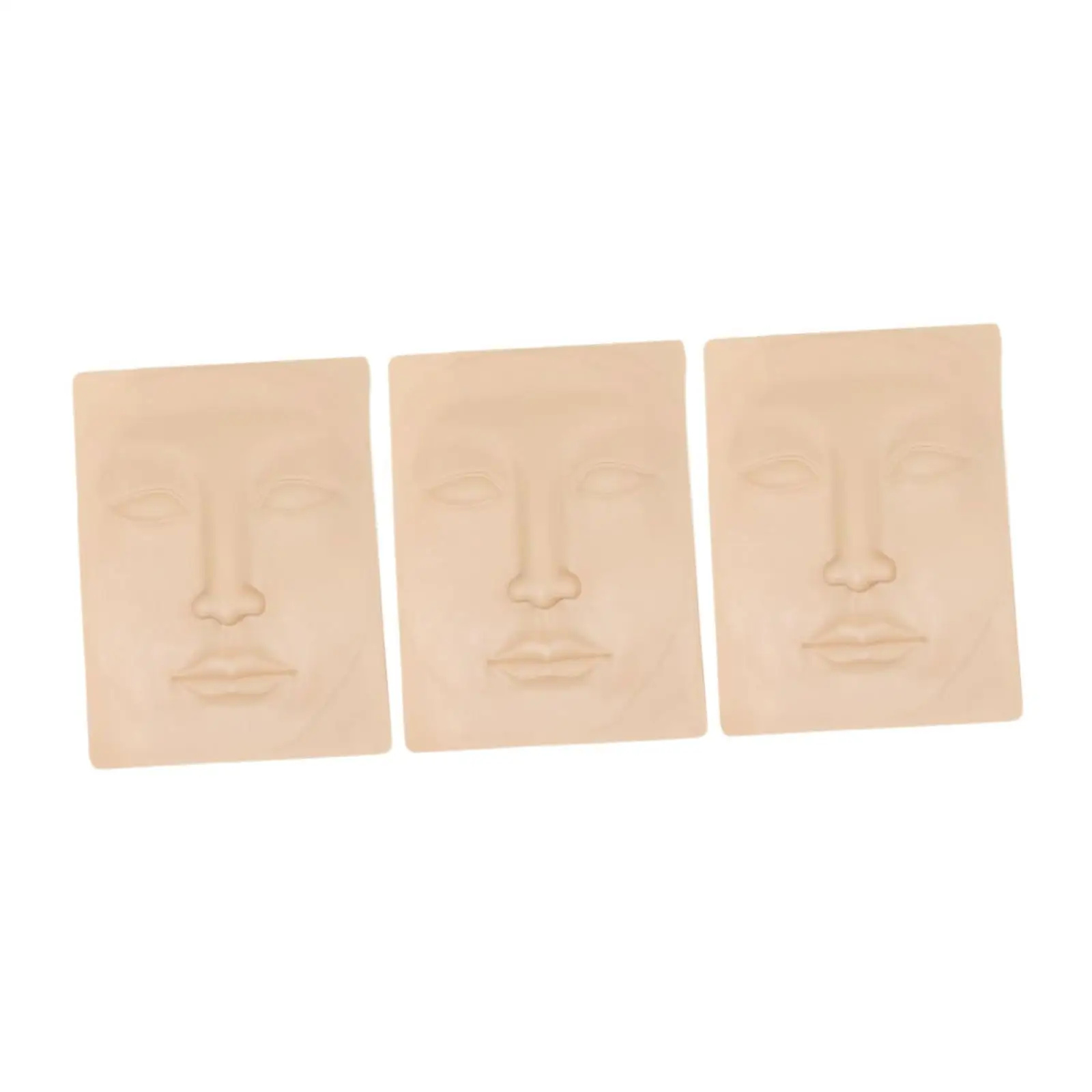 3x ممارسة الوجه من السيليكون Microblading لكامل الوجه ممارسة الوجه ثلاثية الأبعاد