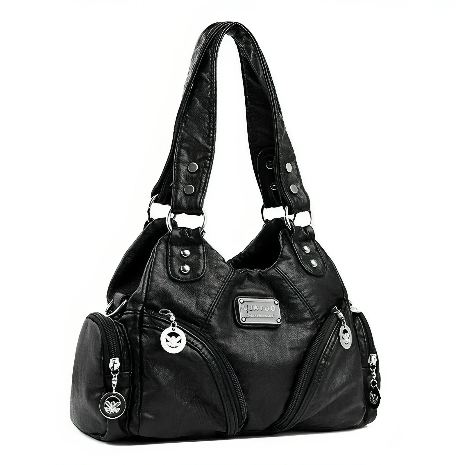 NONE Mini Motorrad Schultertasche Schwarz 3