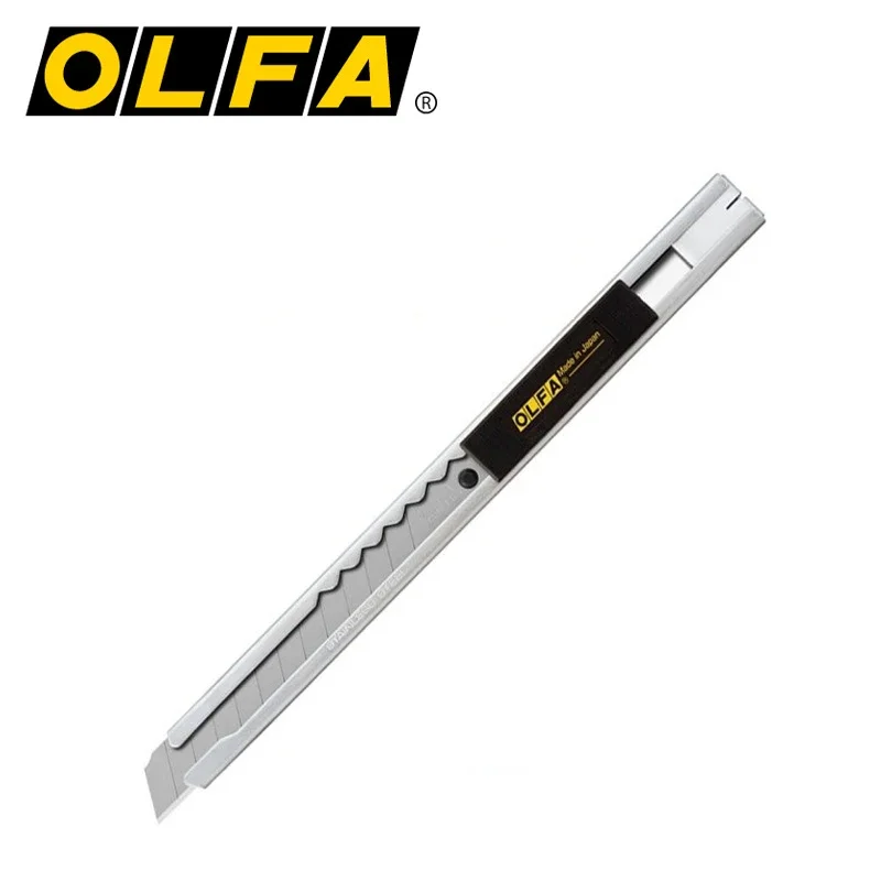 OLFA SVR-1 9mm Standard Cutter Stainless Steel Utility Knife Craft Art Knife for Cutting Papers Films Leather Tapes Cardboard