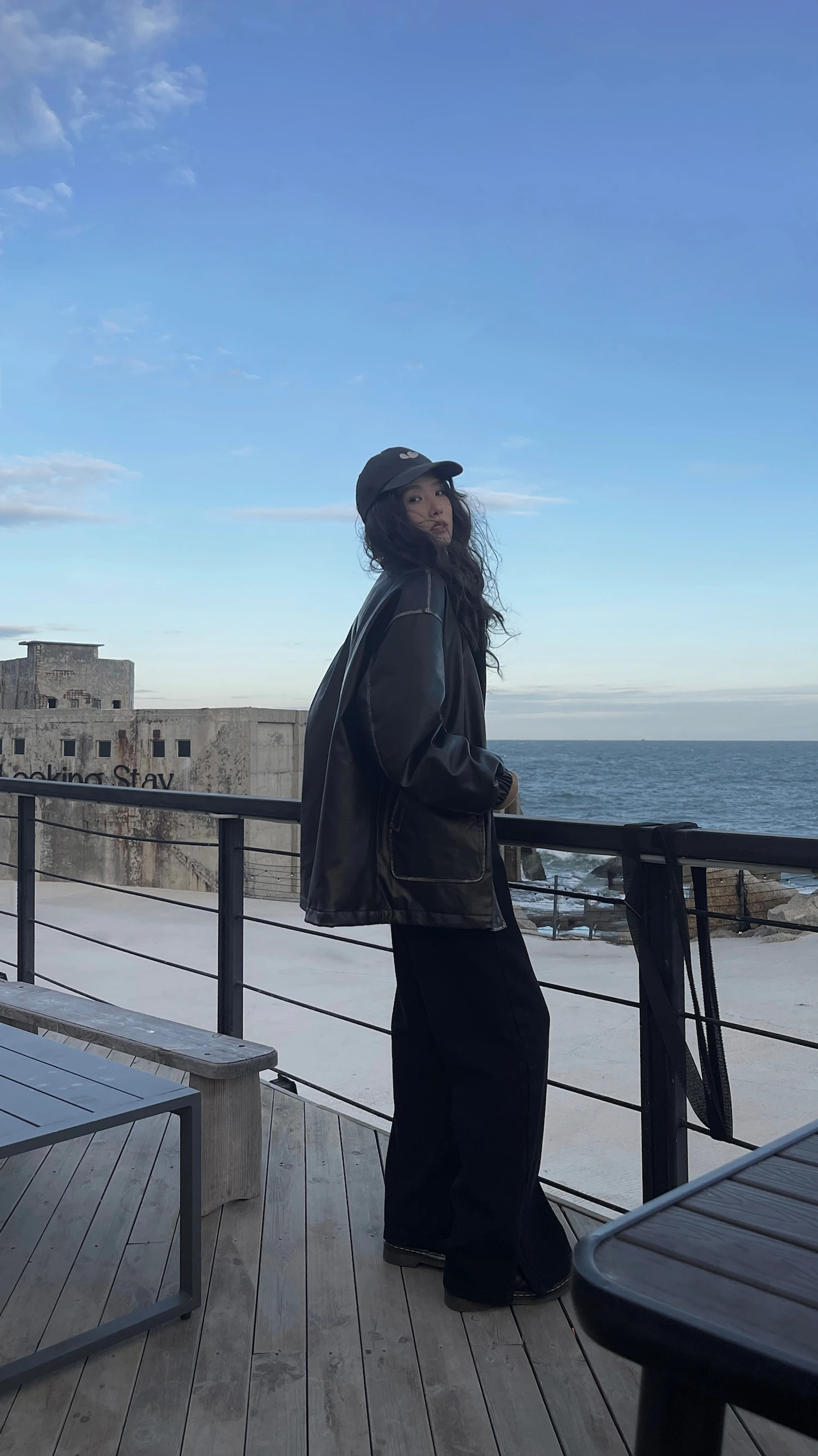 

Toojoys Brown Retro PU Leather Jaet Women's Winter Thiened Warm Collar Biker Sle Coat Long Sve Regular Length