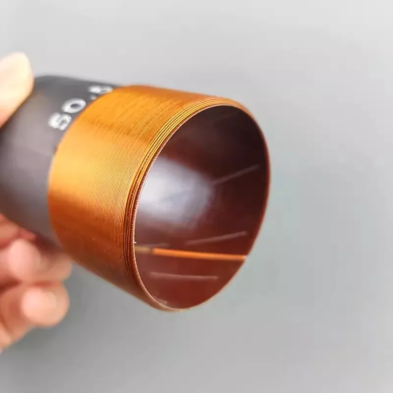 1piece GHXAMP 50.5mm Dual Voice Coil Subwoofer Voice Coil with Fiberglass Bobbin, 4-Layer Winding, and 4 Ohm Impedance