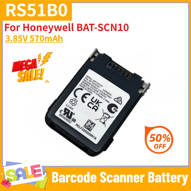 High Quality RS51B0 3.85V 570mAh Battery for Honeywell BAT-SCN10 Barcode Scanner Battery