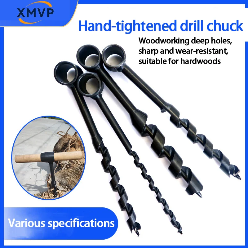 Hand drill, woodworking drill, camping drill, survival drill, wet wood drill, tree board drill, multi-functional round hole dril